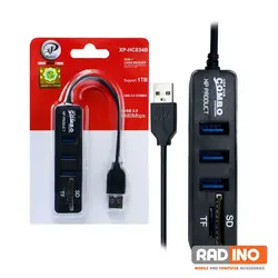هاب 3 پورت ایکس پی مدل XP H-834 - رادینو پلاس