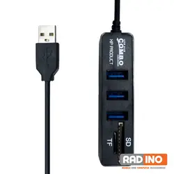 هاب 3 پورت ایکس پی مدل XP H-834 - رادینو پلاس