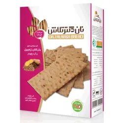 نان سوخاری حاوی زنجبیل و بذرکتان