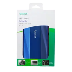 هارد اکسترنال APACER اپیسر مدل AC533 USB 3.2 ظرفیت 1 ترابایت