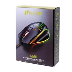 ماوس سیم دار گیمینگ Eleven ایلون مدل GM6