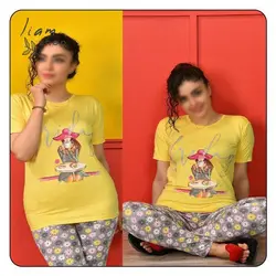 ست تیشرت و شلوار طرح girl