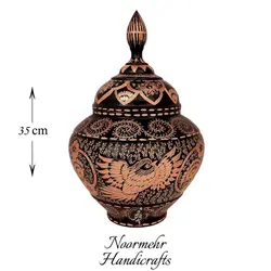 قندان سیبی بزرگ حکاکی الماس تراش