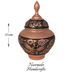 قندان سیبی بزرگ حکاکی الماس تراش