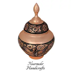 قندان سیبی بزرگ حکاکی الماس تراش