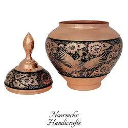 قندان سیبی بزرگ حکاکی الماس تراش