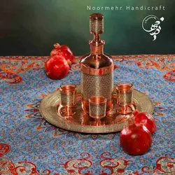 سرویس شربت خوری مس و خاتم مینیاتوری VIP
