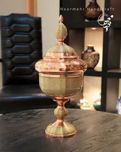 گز خوری 3 تیکه سفینه ای مس و خاتم