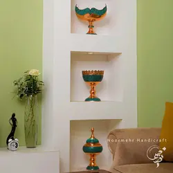 ست کشکول، آجیل خوری و شکلات خوری فیروزه کوبی برند نورمهر