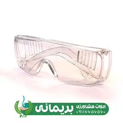 عینک ایمنی تک پلاست مدل کرکره ای سفید TAK PLAST - فروشگاه ادوات کشاورزی بریمانی