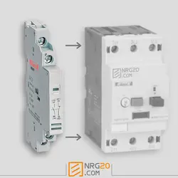 کنتاکت کمکی قابل نصب کنار کلید حرارتی هیمل یک باز یک بسته