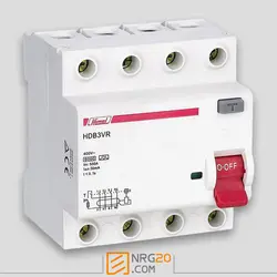 خرید کلید محافظ جان هیمل چهار پل |  RCCB HDB3VR سه فاز Himel