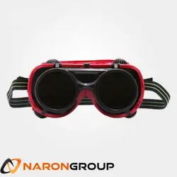 عینک جوشکاری دو جداره یونیکو قرمز