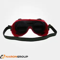 عینک جوشکاری دو جداره یونیکو قرمز