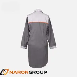 مانتو و شلوار کار زنانه طرح بوفالو طوسی استخوانی