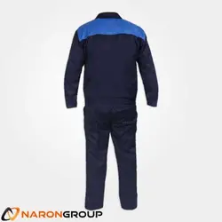 لباس کار ایران خودرویی زیپ نقاب دار سرمه ای آبی