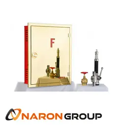 جعبه آتش نشانی استیل طلایی