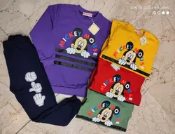 بلوز شلوار اسپرت طرح میکی موس - عمده فروشی لباس بچه‌گانه اکوبازار