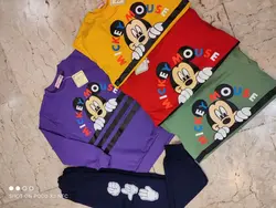 بلوز شلوار اسپرت طرح میکی موس - عمده فروشی لباس بچه‌گانه اکوبازار