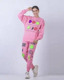 کراپ شلوار دخترانه ایموجی - عمده فروشی لباس بچه‌گانه اکوبازار