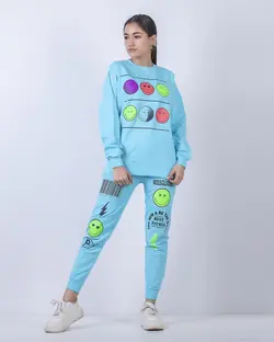 کراپ شلوار دخترانه ایموجی - عمده فروشی لباس بچه‌گانه اکوبازار