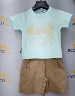 تیشرت شلوارک کتان اسپرت