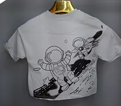 کراپ تک لش دخترانه طرح فضانورد