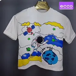 کراپ تک لش دخترانه طرح فضانورد