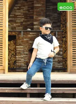 عمده فروش شلوار لی اسپرت کمر کش دمپا ساده مدل اسلش