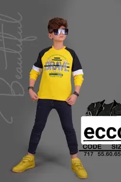 بلوز پسرانه کد 717 - عمده فروشی لباس بچه‌گانه اکوبازار