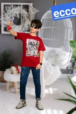 تیشرت پسرانه مدل graphy - عمده فروشی لباس بچه‌گانه اکوبازار
