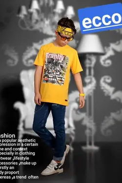 تیشرت پسرانه مدل graphy - عمده فروشی لباس بچه‌گانه اکوبازار