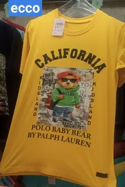 تیشرت پسرانه مدل california - عمده فروشی لباس بچه‌گانه اکوبازار