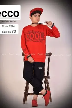 بلوز شلوار پسرانه طرح کول - عمده فروشی لباس بچه‌گانه اکوبازار