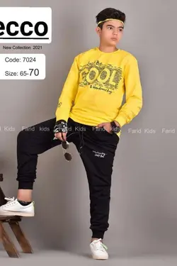 بلوز شلوار پسرانه طرح کول - عمده فروشی لباس بچه‌گانه اکوبازار