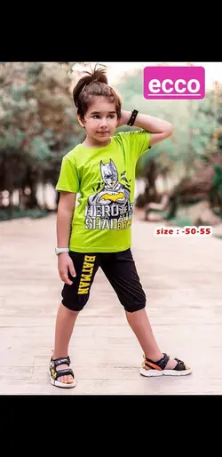 تیشرت شلوارک طرح بتمن - عمده فروشی لباس بچه‌گانه اکوبازار