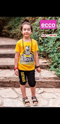 تیشرت شلوارک طرح بتمن - عمده فروشی لباس بچه‌گانه اکوبازار