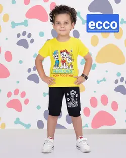 تیشرت شلوارک طرح سگ های نگهبان - عمده فروشی لباس بچه‌گانه اکوبازار