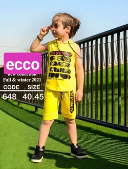 تاپ شلوارک پسرانه مدل californiya - عمده فروشی لباس بچه‌گانه اکوبازار