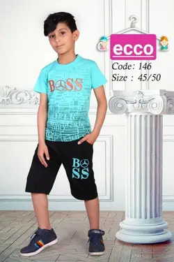 تیشرت شلوارک پسرانه کد 146 - عمده فروشی لباس بچه‌گانه اکوبازار
