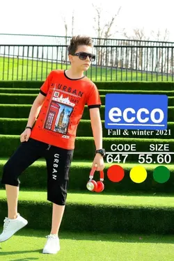 تیشرت شلوارک پسرانه مدل urban - عمده فروشی لباس بچه‌گانه اکوبازار