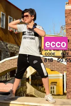 تیشرت شلوارک پسرانه مدل everything - عمده فروشی لباس بچه‌گانه اکوبازار