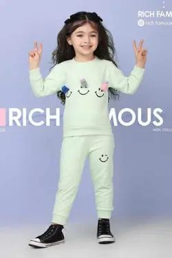 بلوز شلوار دخترانه مدل لبخند - عمده فروشی لباس بچه‌گانه اکوبازار