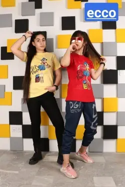 تیشرت دخترانه مدل کارتونی - عمده فروشی لباس بچه‌گانه اکوبازار