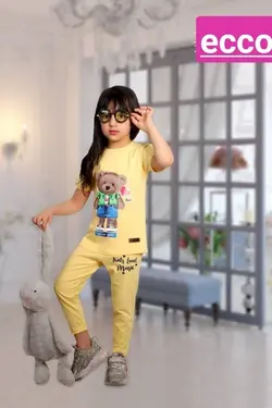 تیشرت شلوارک دخترانه کد 114 - عمده فروشی لباس بچه‌گانه اکوبازار