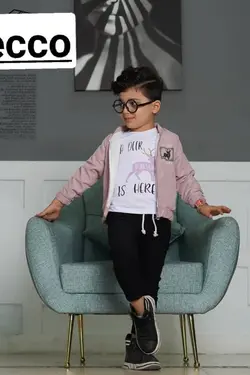 سه تیکه میکرو استر دار پسرانه - عمده فروشی لباس بچه‌گانه اکوبازار