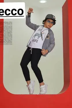 سه تیکه میکرو استر دار پسرانه - عمده فروشی لباس بچه‌گانه اکوبازار