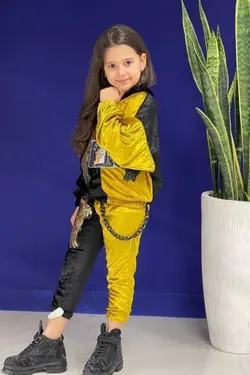 هودی شلوار دخترانه بال فرشته - عمده فروشی لباس بچه‌گانه اکوبازار