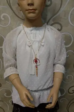 شومیز حریر شیتون پاپیونی - عمده فروشی لباس بچه‌گانه اکوبازار