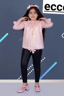 شومیز دخترانه پاپیونی - عمده فروشی لباس بچه‌گانه اکوبازار